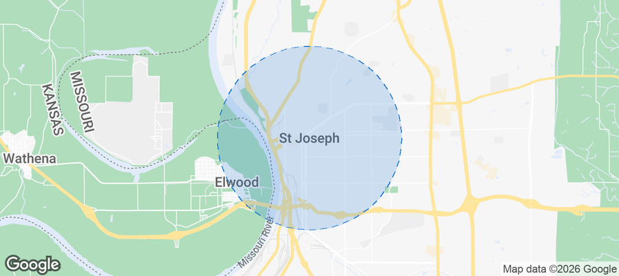 St. Joseph Airbnb map